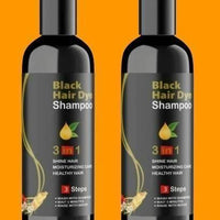 Unisex Instant Black Herbal Hair Dye Shampoo for Grey Hair Coverage Shampoo 3 in 1(100ml) Pack Of 2